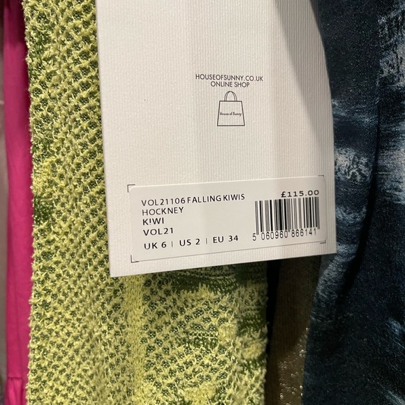 House of Sunny - Falling Kiwis Hockney 🥝 Size 2 NWT - Picture 5 of 5